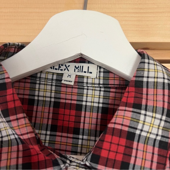Alex Mill Janelle Blouse in Tartan Size Medium - Picture 6 of 8